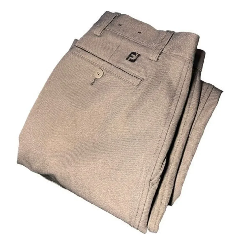 FootJoy Chino Pants men or yout Blue 30x30 Gray Golf Pockets Straight Flay Front