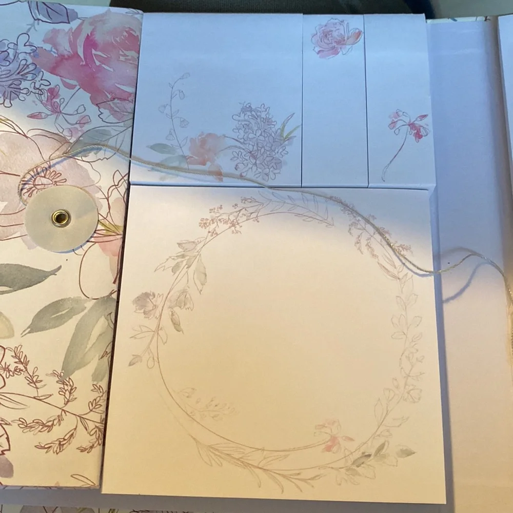Weekly organizer pink floral NWT
