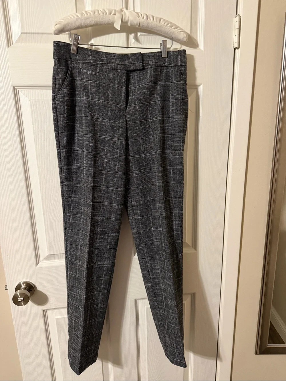 Investments Gray Plaid Dress Pants