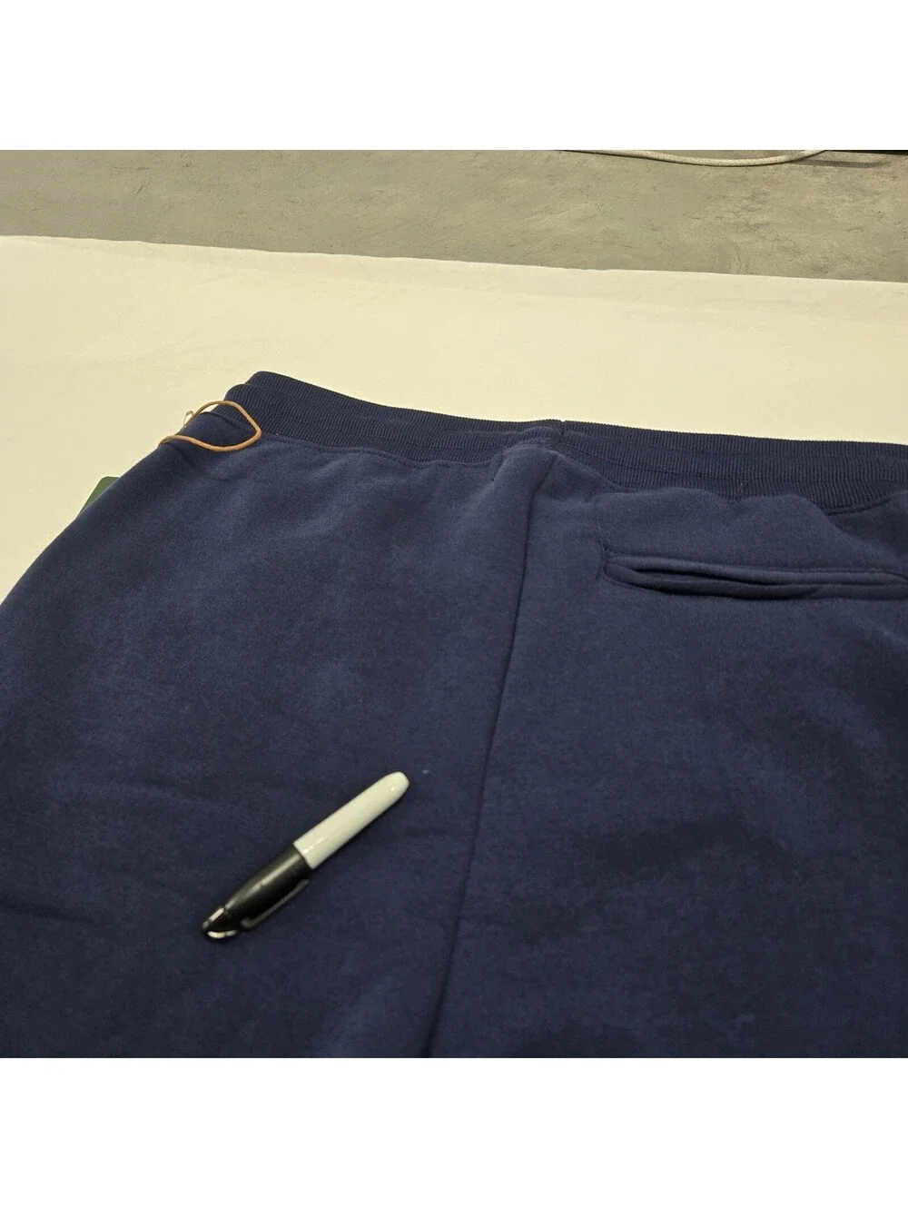 NWT Mens MEDIUM Arthur Beale AB Navy Jogger Sweatpants Fleece Pockets Adjustable