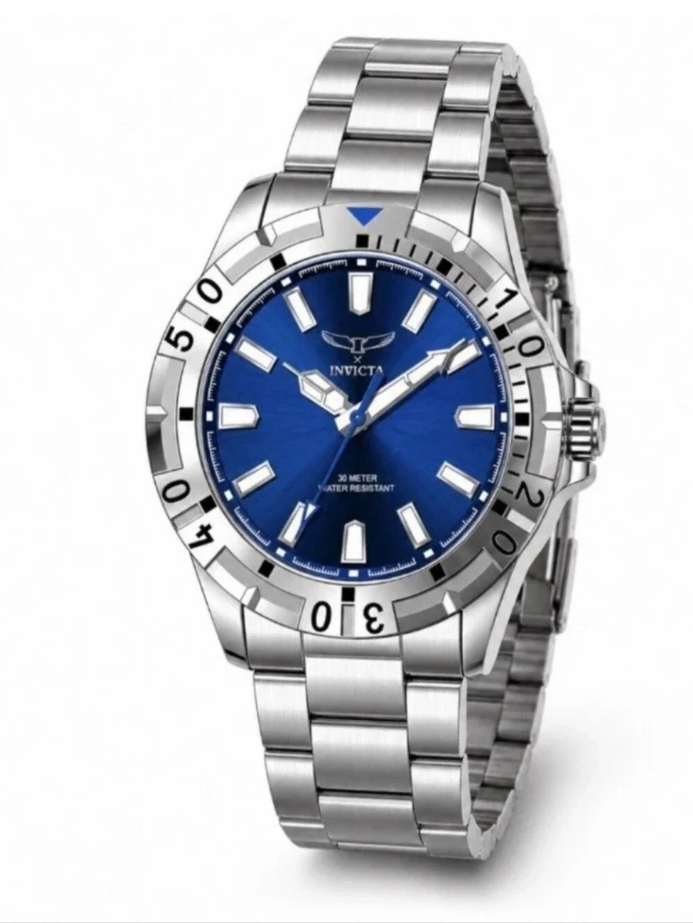Invicta Specialty I Men's Quartz Watch 42mm Blue Dial Steel Bracelet ( NIB )