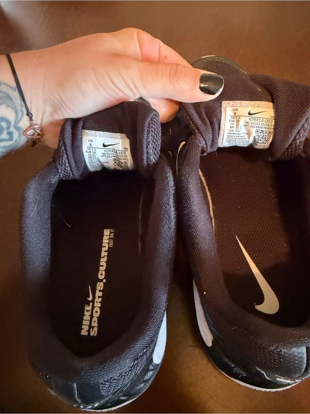 Nike Women's Black and White Air Max Sneakers