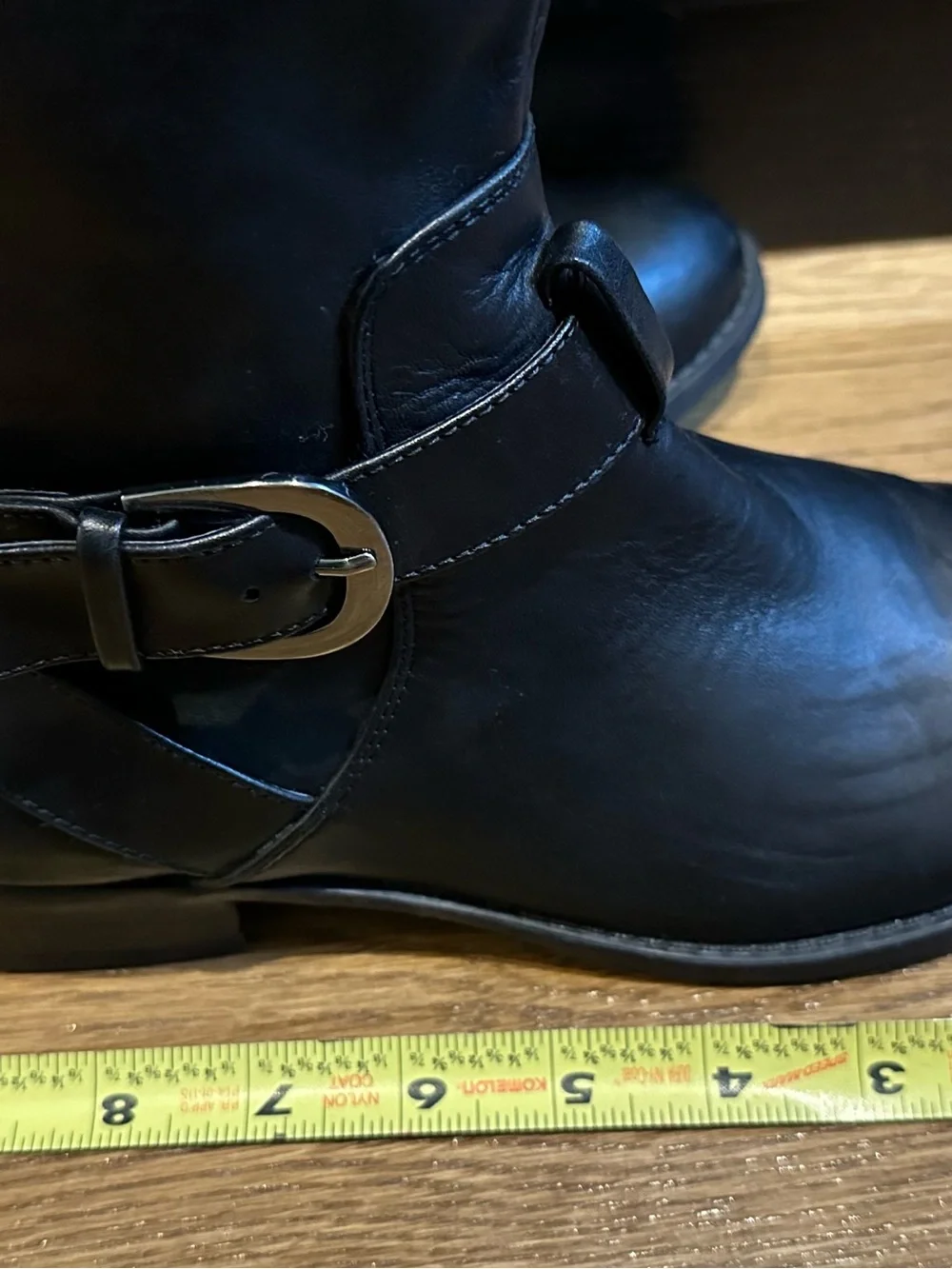BCBGeneration Black Over-the-Knee Buckle Riding Boots