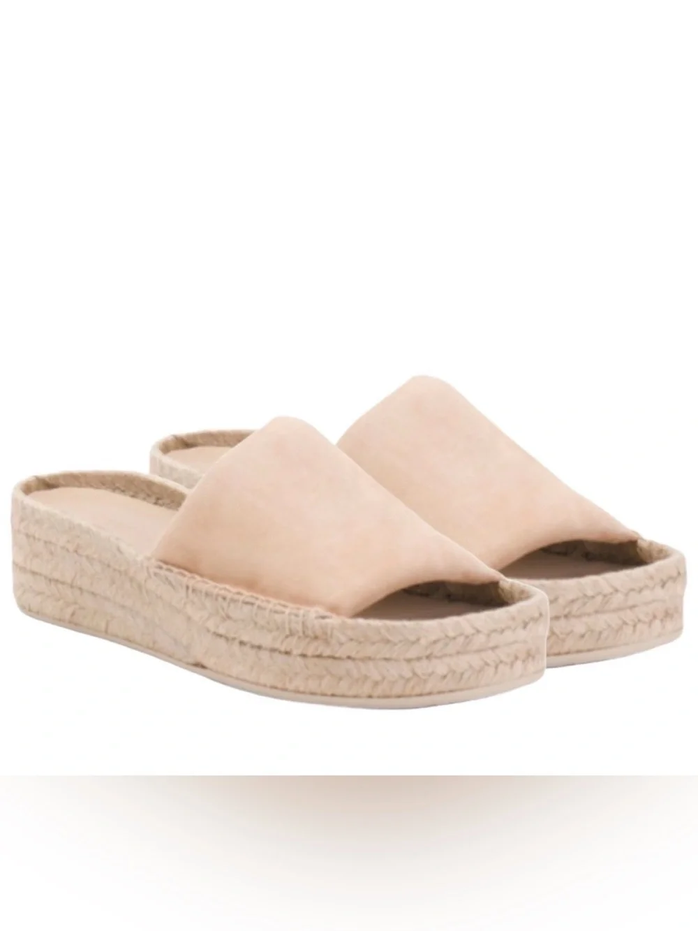Vince Solana Espadrille Platform, Size 7.5 Sand