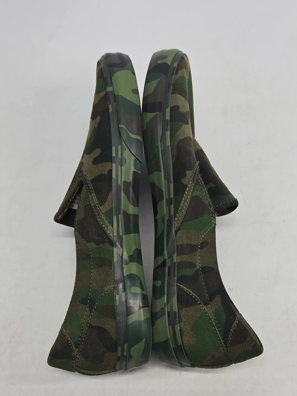 Polo by Ralph Lauren Green Camo Slip-On Suede Sneakets 10D