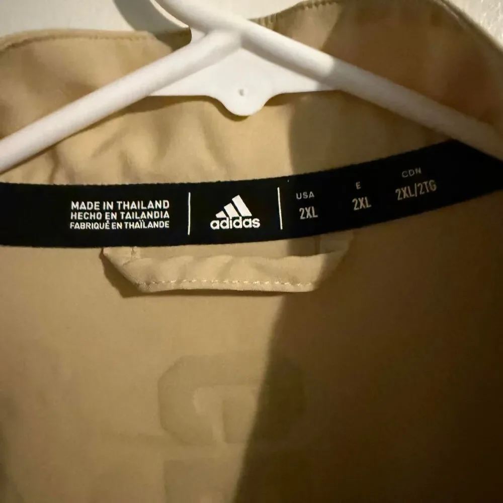 Adidas Jacket Mens 2XL Gold Georgia Tech Yel Adidas Jack Adidas Jacket Mens