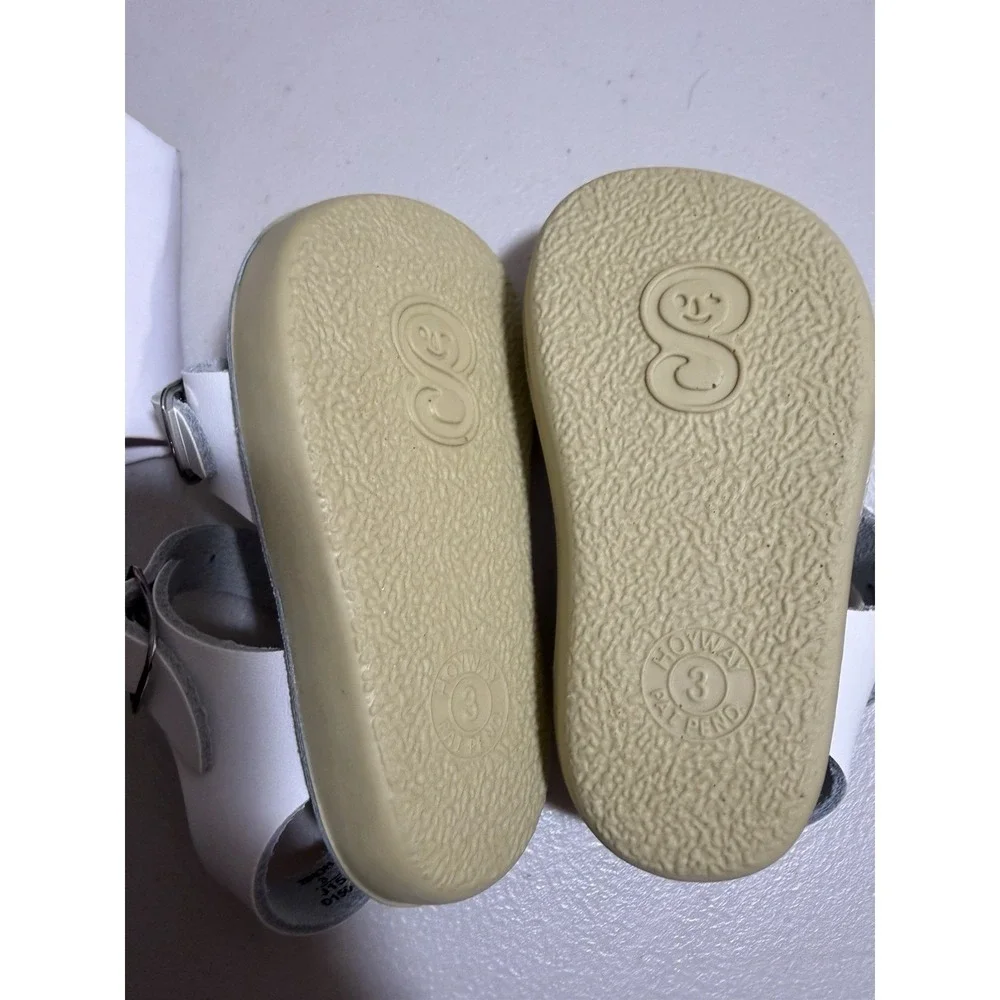 New No Box Sun San See Wees Sandals- White - 3 Infant