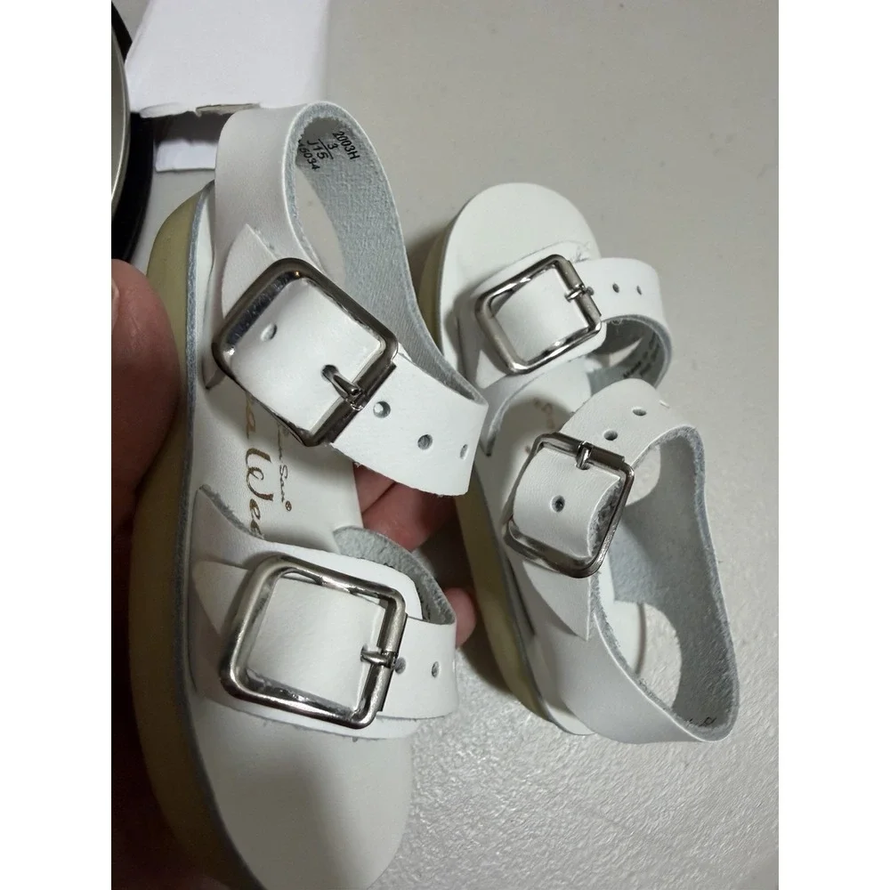 New No Box Sun San See Wees Sandals- White - 3 Infant