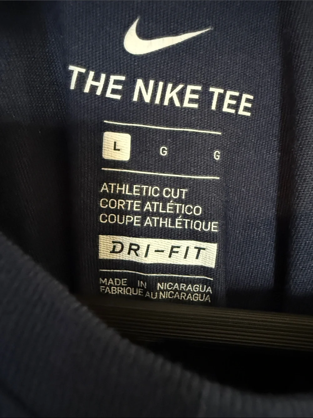 Nike Dri-FIT Navy Blue Camo Logo T-Shirt NWT