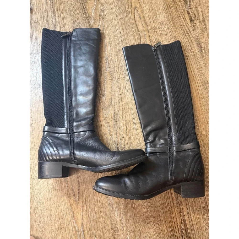 Aquatalia black leather